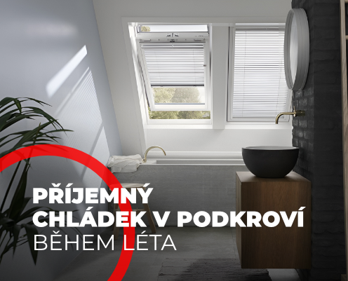 Velux žaluzie pro střešní okna zajistí příjemný chládek