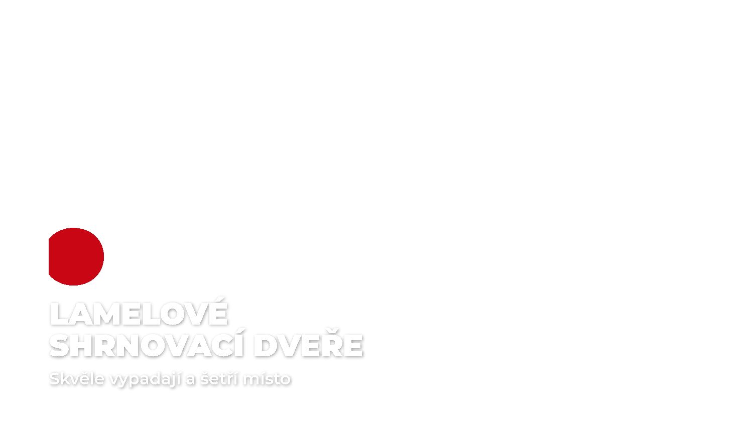 Lamelové shrnovací dveře